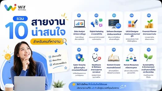 รวม 10 สายงานน่าสนใจสำหรับคนที่หางาน